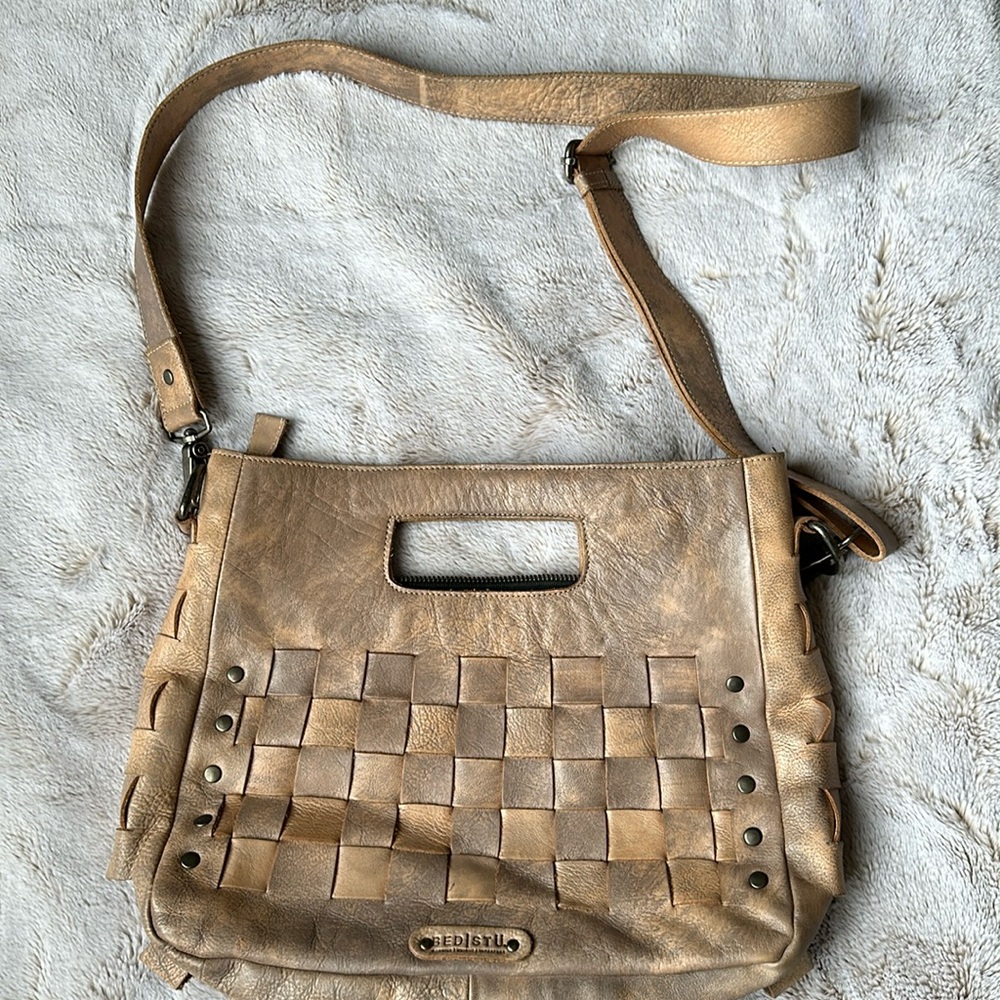 Bed Stu Orchid leather satchel bag